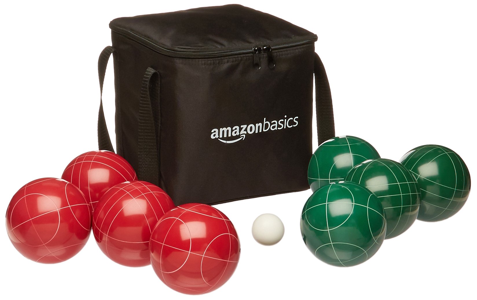 AmazonBasics 戶外滾球遊戲套裝｜100mm・附便攜袋