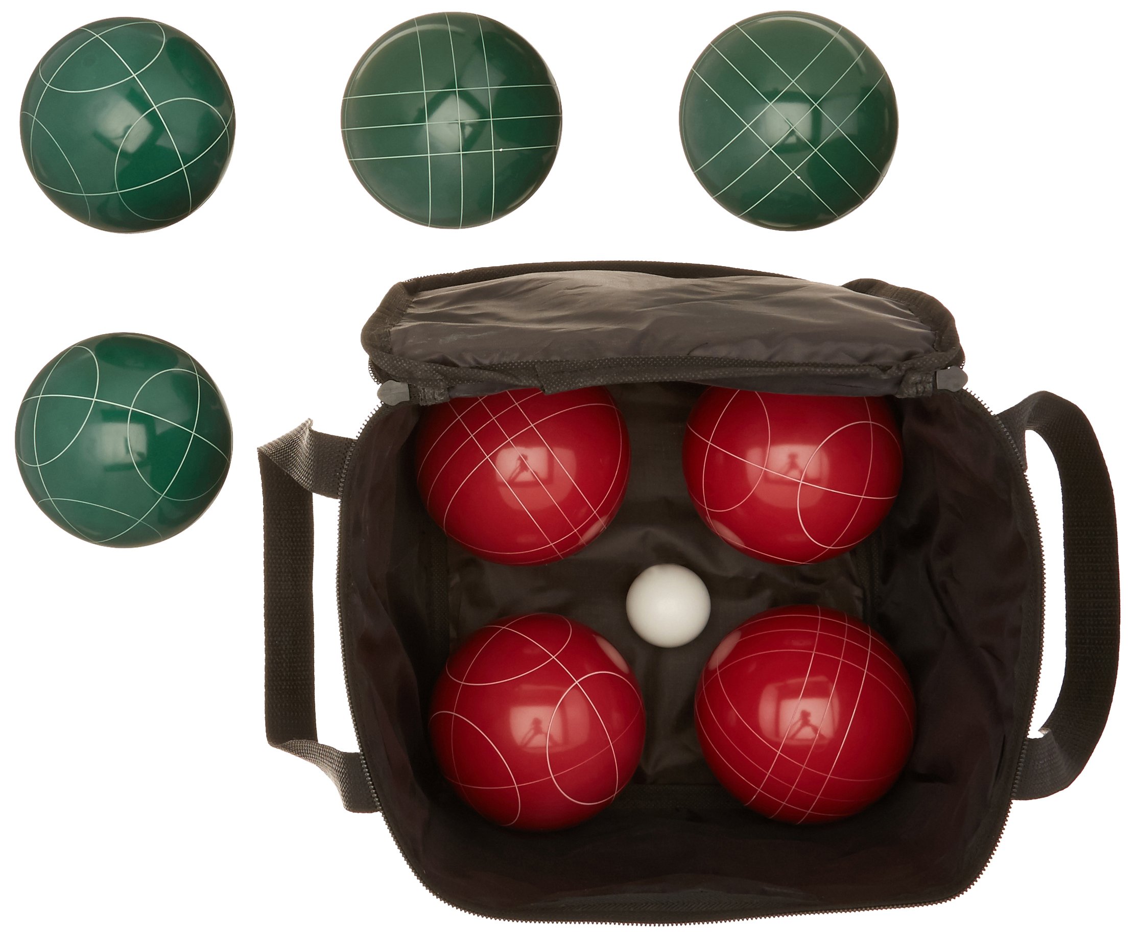 AmazonBasics 戶外滾球遊戲套裝｜100mm・附便攜袋・圖片 2