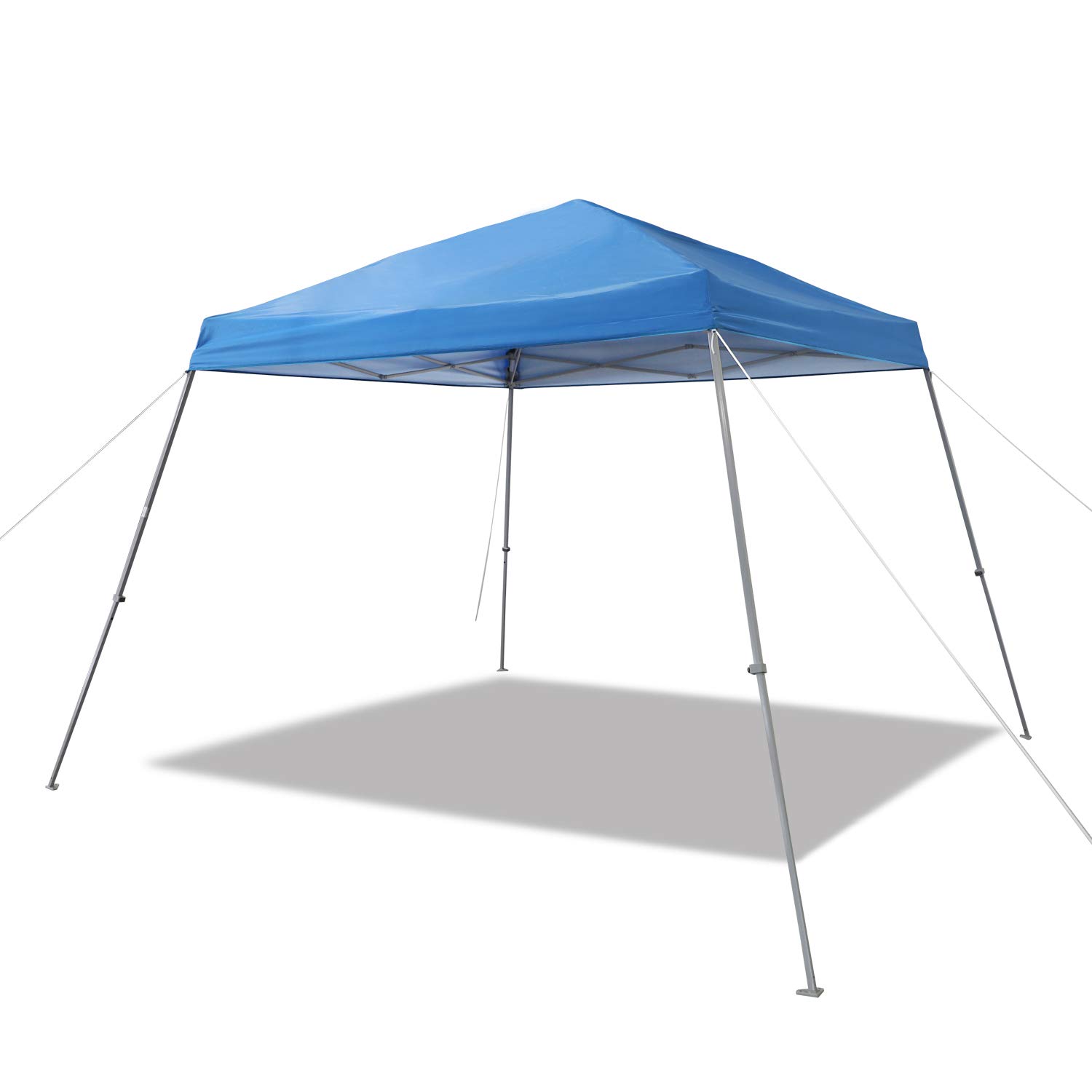 AmazonBasics 快開遮陽篷｜8 × 8 ft・藍色・附輪袋