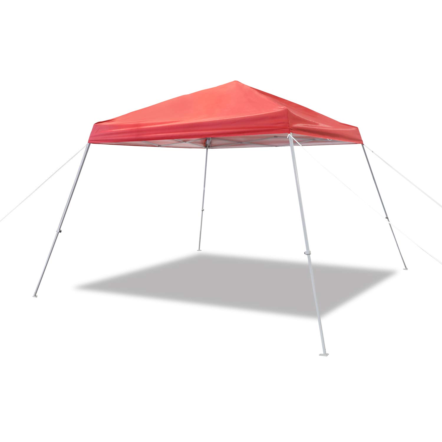 AmazonBasics 快開遮陽篷｜9 × 9 ft・紅色・附輪袋