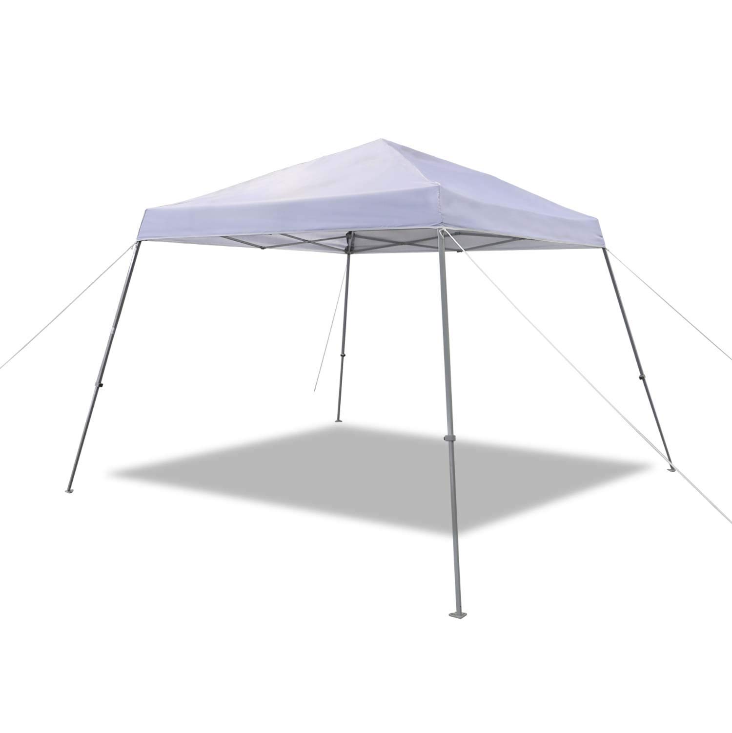 AmazonBasics 一按式遮陽篷｜8 × 8 ft・白色・附輪袋
