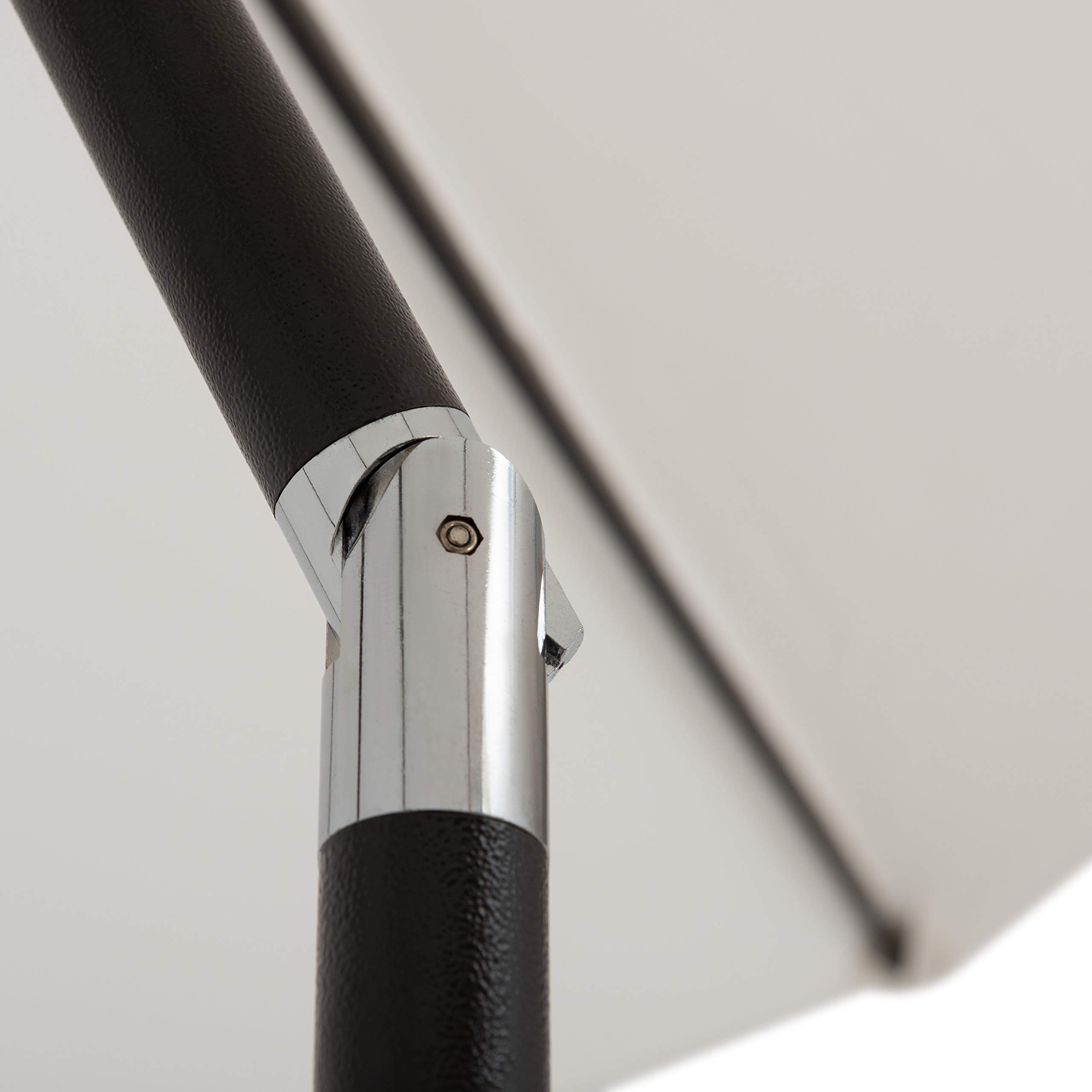 AmazonBasics 庭院鋼架遮陽傘｜9 ft・白色・不含底座・圖片 2